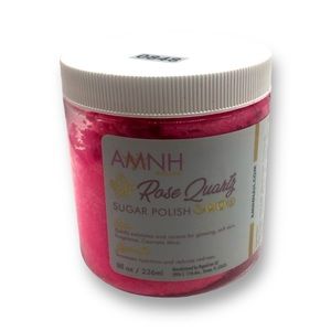 Aminnah Rose Quartz Sugar Polish Exfoliation New